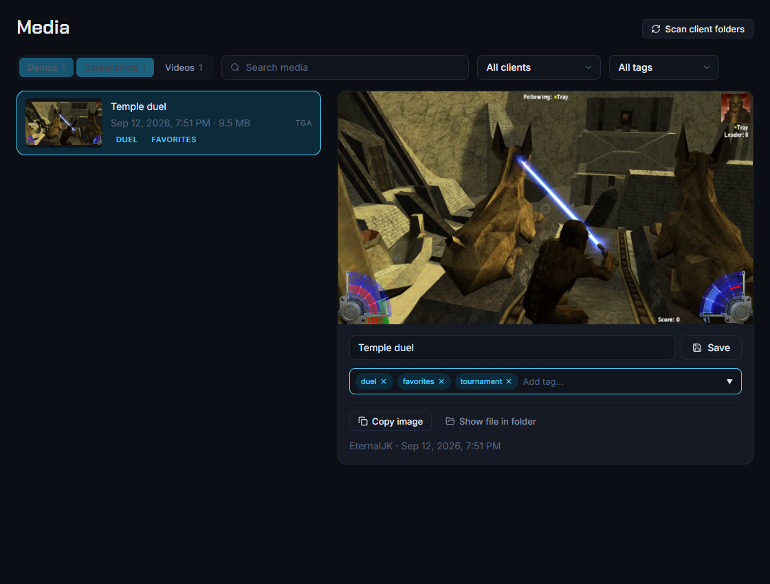 The JKNet media library